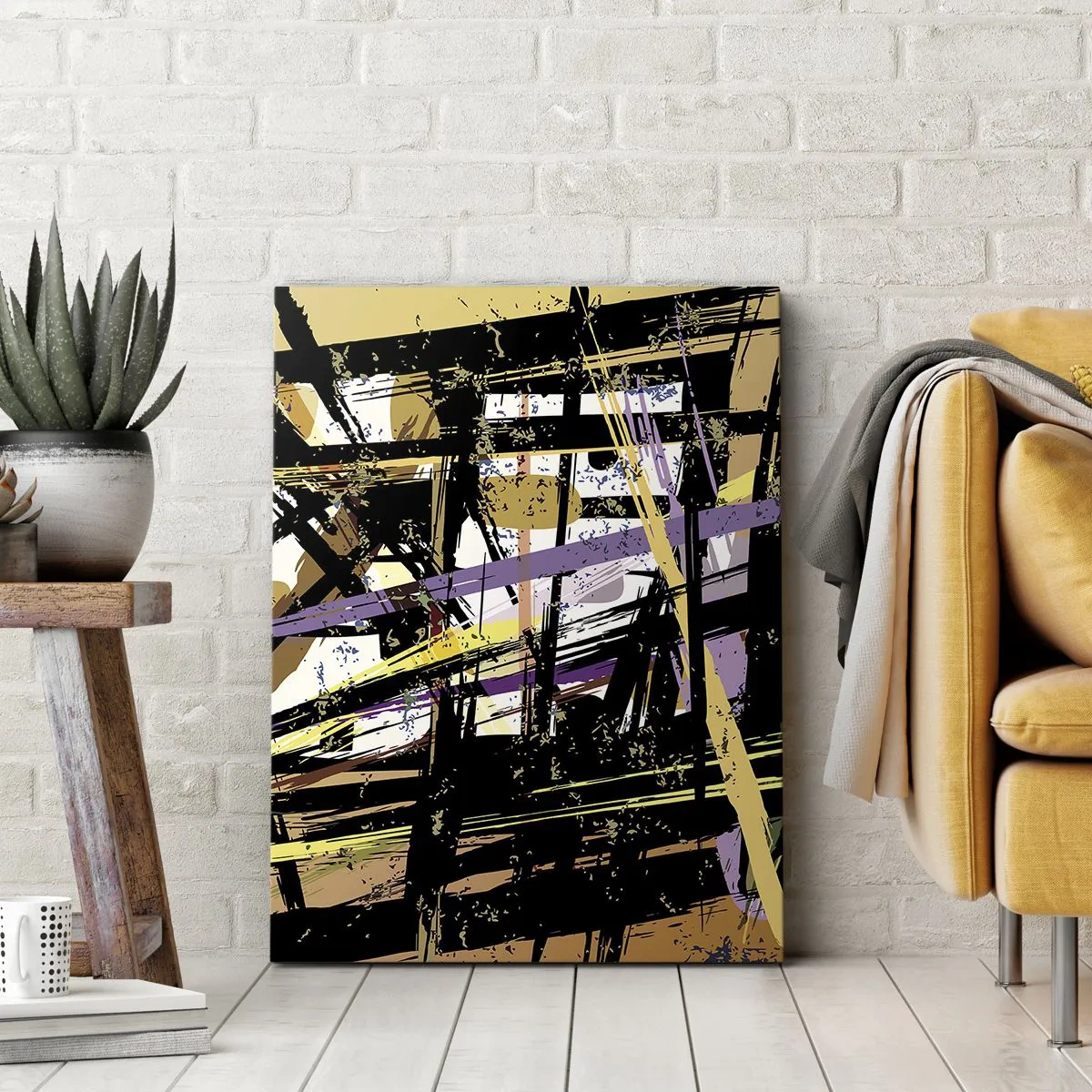 Schilderen op canvas - Een scherp snijden - 45x80 cm