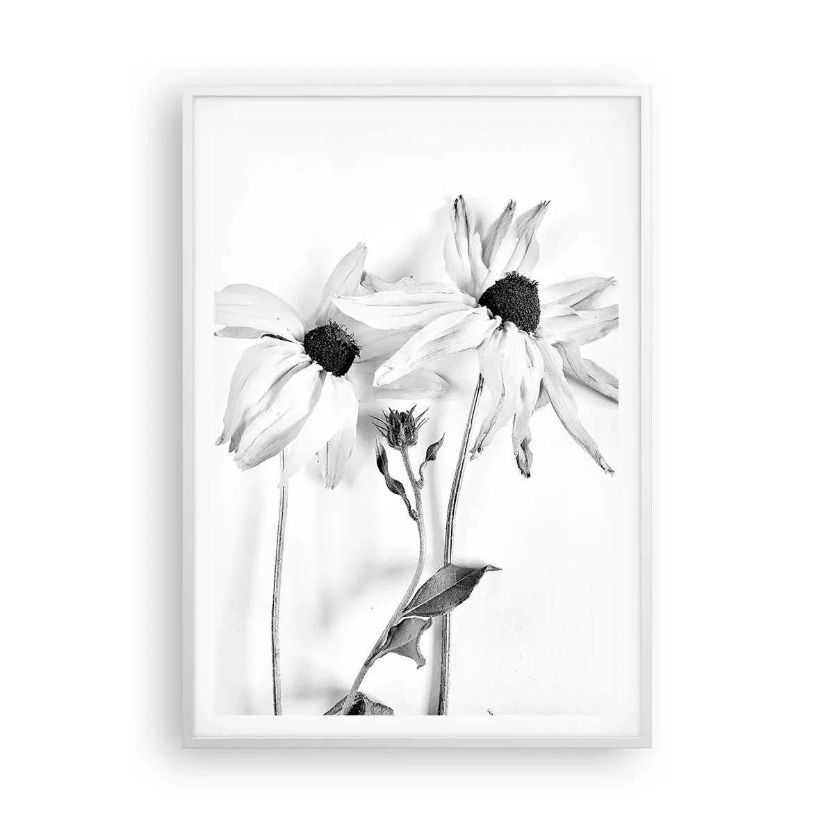 Poster in een witte lijst - Niemand wil alleen zijn - 70x100 cm