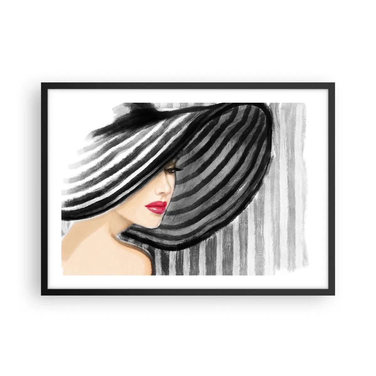 Poster in een zwarte lijst - Waar moet je zoeken? - 70x50 cm