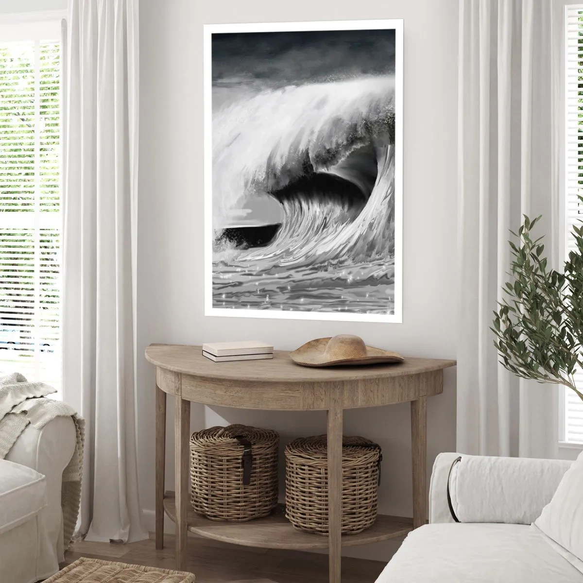 Poster - De woede van de oceaan - 40x50 cm