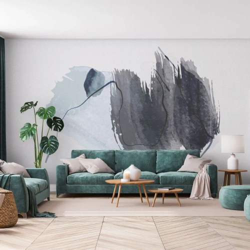 Zelfklevend Fotobehang Deluxe Sticker - Intensiteit en beweging - Abstractie, Deel, Schilderen - 500x350 cm