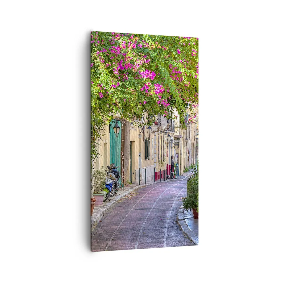 Schilderen op canvas - Bloeiende steeg - 55x100 cm