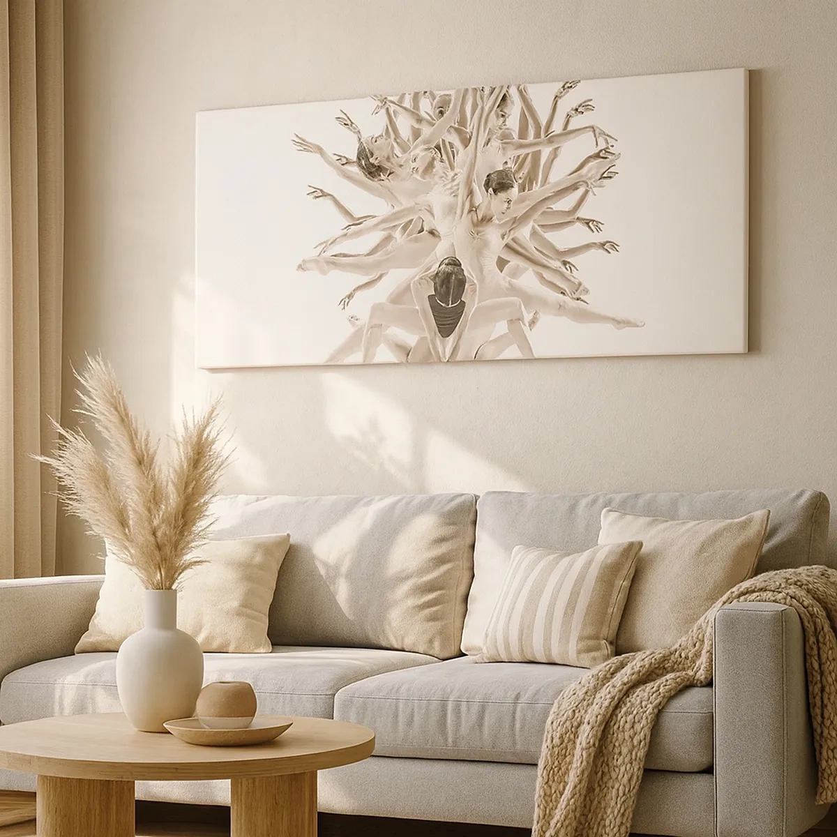 Schilderen op canvas - Bloeiend in dans - 30x30 cm