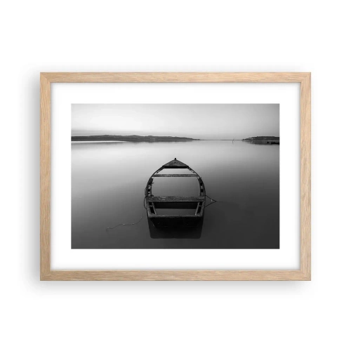 Een poster in een licht eiken lijst - Verlangen en melancholie - 40x30 cm