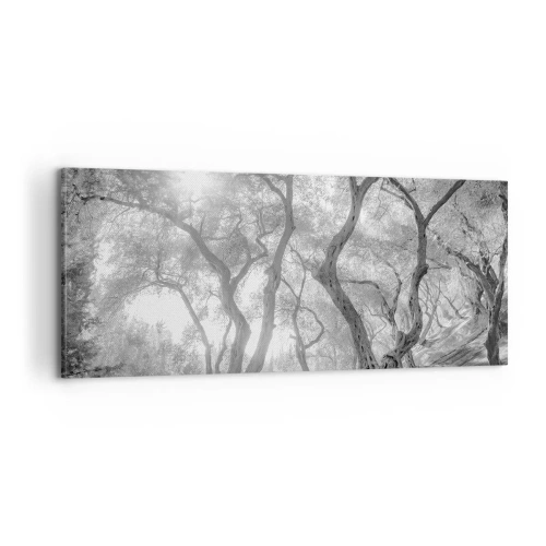Schilderen op canvas - In de olijfboomgaard - 100x40 cm