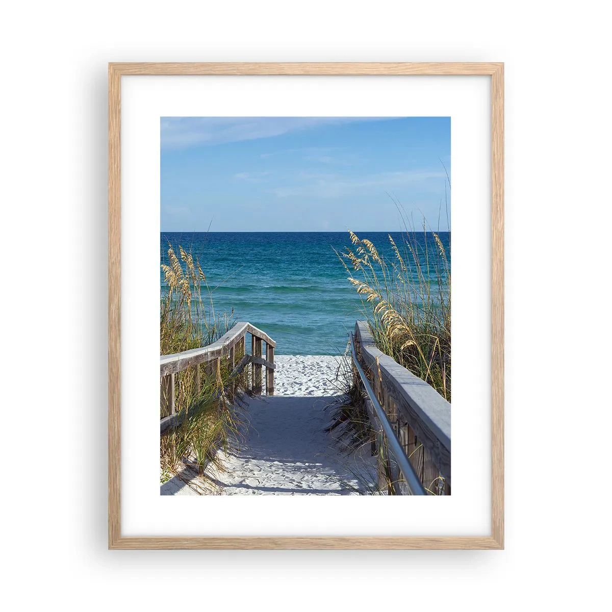Een poster in een licht eiken lijst - In de zon, in de wind - 40x50 cm