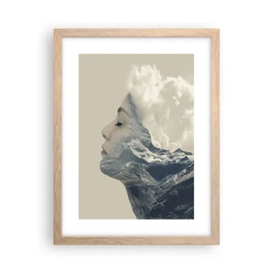 Een poster in een licht eiken lijst - De schoonheid van de elementen - 30x40 cm
