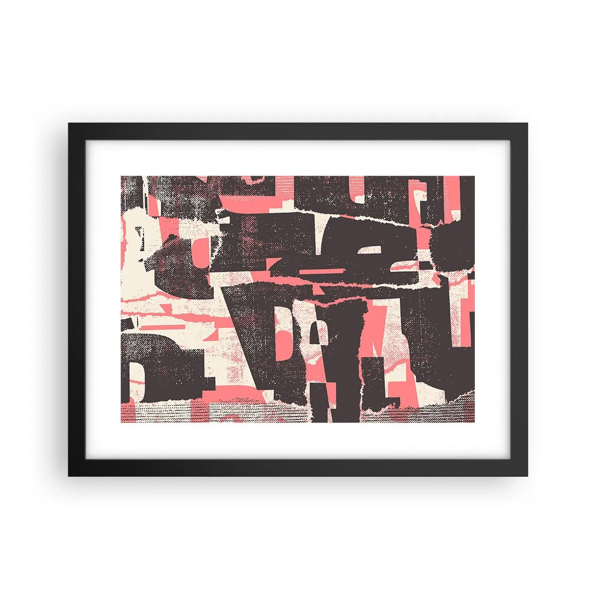 Poster in een zwarte lijst - Al dit lawaai - 40x30 cm