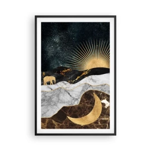 Poster in een zwarte lijst - Eeuwige wetten - 61x91 cm