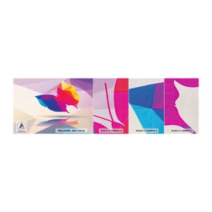 Fotobehang Monster Premium Canvas - Vlinder regenboog - Insecten, Vlinder, Geometrische figuur - 100x30 cm