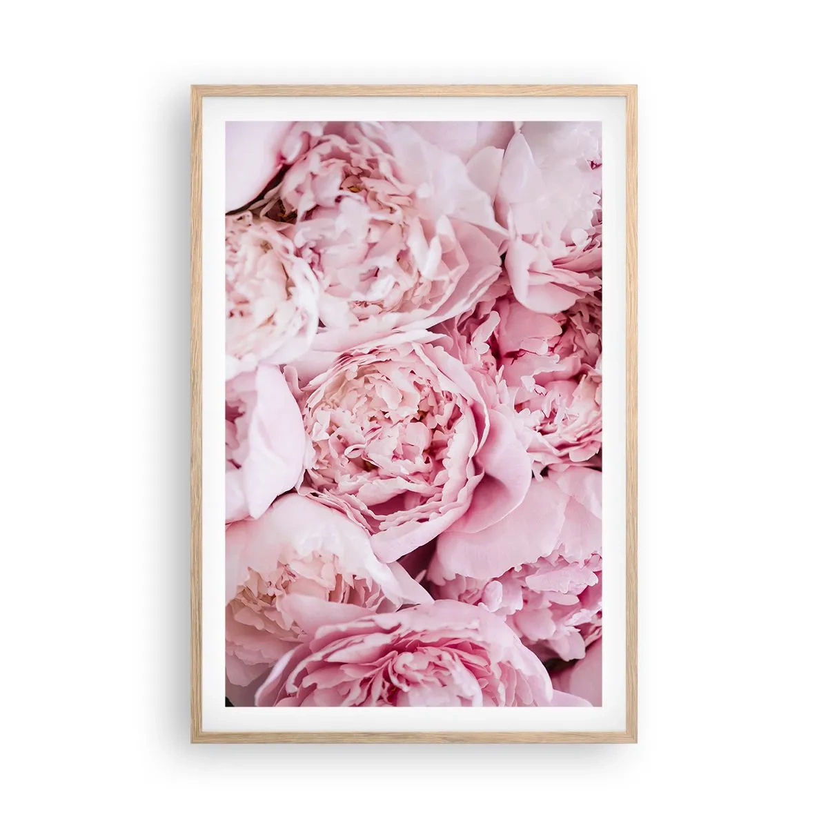 Een poster in een licht eiken lijst - Knuffelend en geurig - 61x91 cm