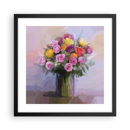 Poster in een zwarte lijst - Ingehouden schoonheid - 40x40 cm