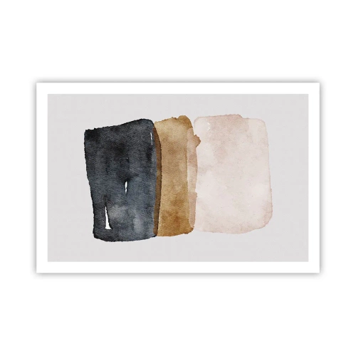 Poster - De samenstelling van de kleuren van de aarde - 91x61 cm