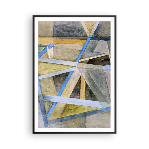 Poster in een zwarte lijst - Recht of diagonaal? - 70x100 cm