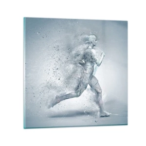 Schilderen op glas - Kristalheldere energie - 30x30 cm