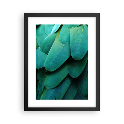 Poster in een zwarte lijst - Papegaaiachtige precisie - 30x40 cm