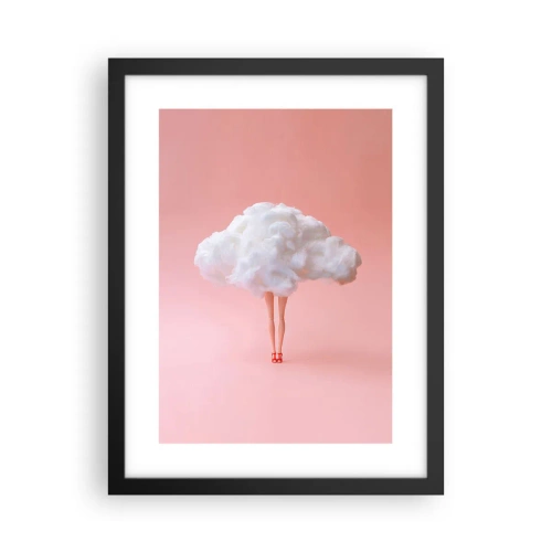 Poster in een zwarte lijst - Zoete belofte - 30x40 cm