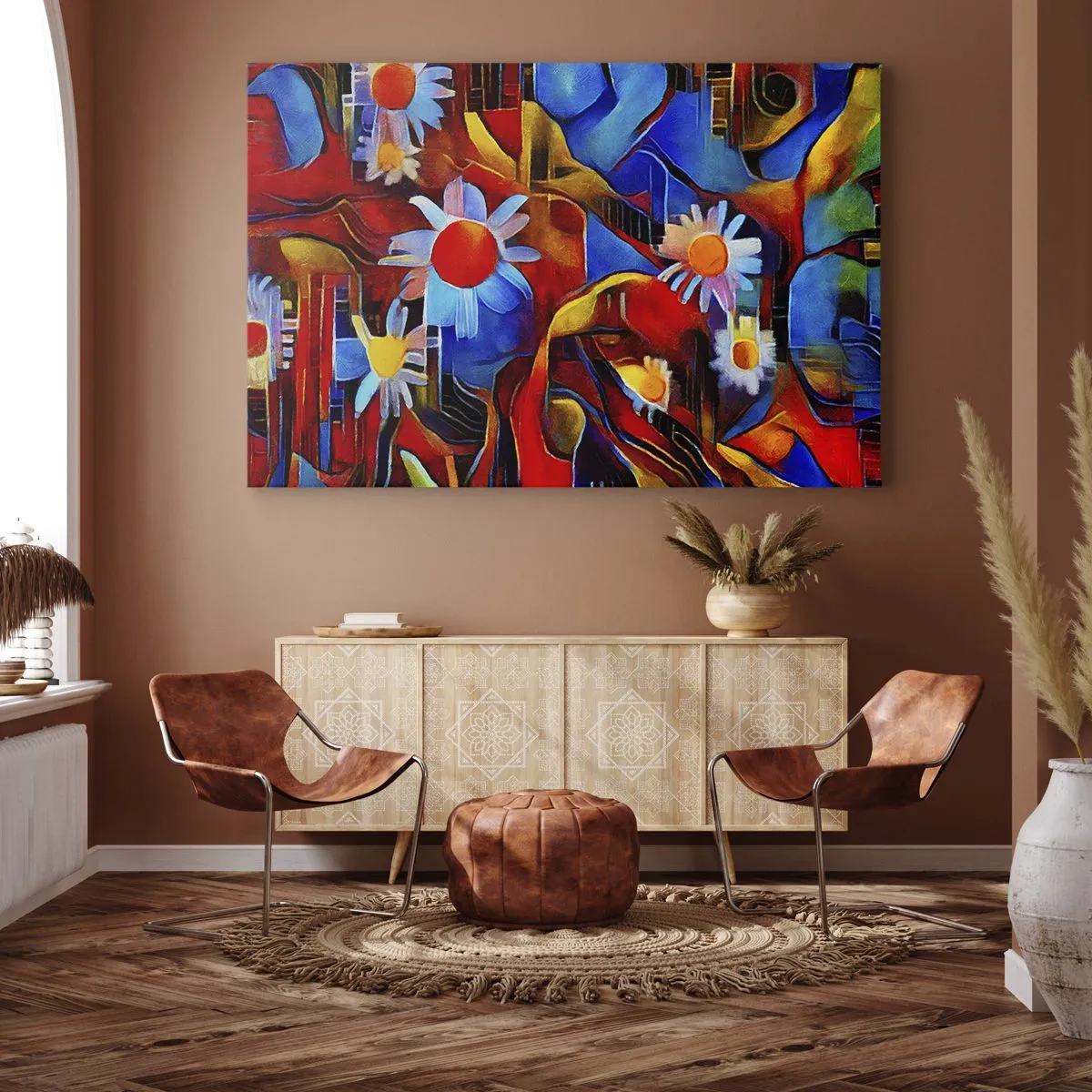 Schilderen op canvas - De kleuren van het leven - 120x80 cm