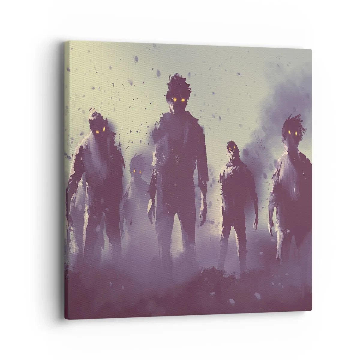 Schilderen op canvas - Wees voorzichtig! Ze komen er aan - 40x40 cm