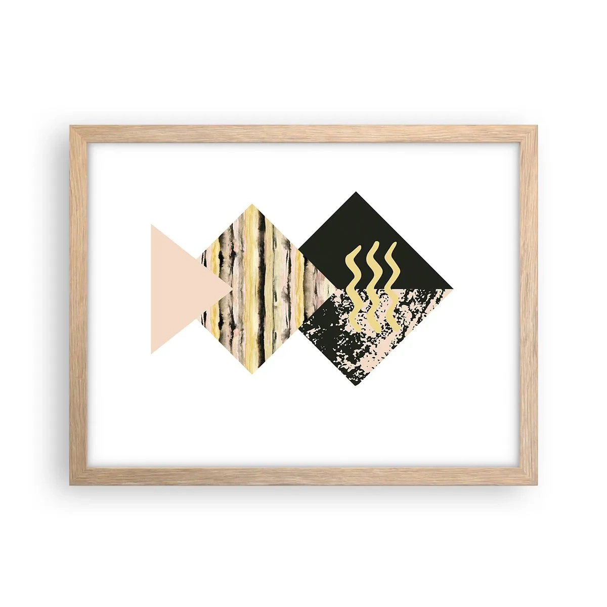 Een poster in een licht eiken lijst - Er is niet zo eenvoudig - 40x30 cm