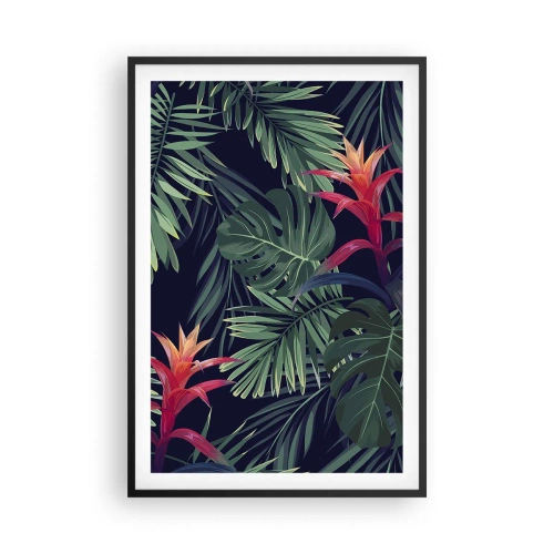 Poster in een zwarte lijst - Ontsteken in het groen - 61x91 cm
