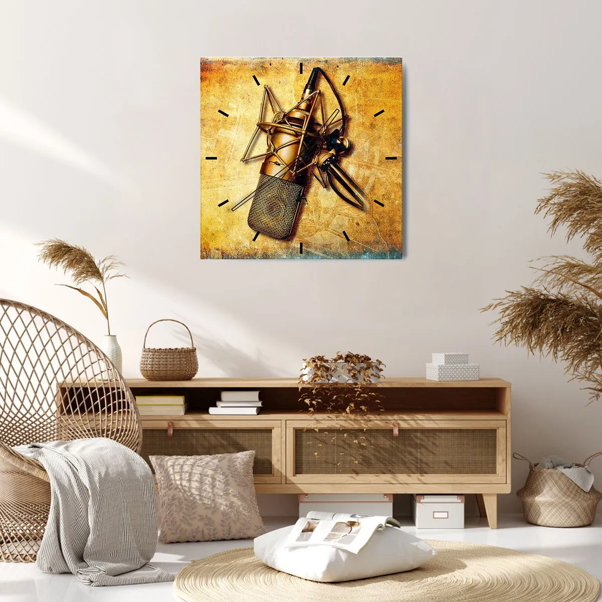 Wandklok - Klok - De gouden jaren van radio - 40x40 cm