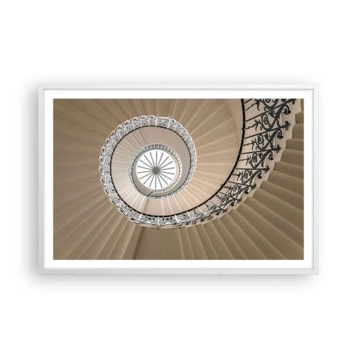 Poster in een witte lijst - Binnenin de schaal - 91x61 cm