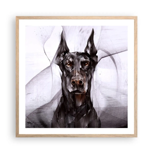 Een poster in een licht eiken lijst - Hooggeboren - 60x60 cm