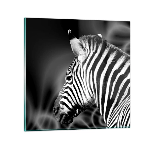 Schilderen op glas - Wit is wit en zwart is zwart - 70x70 cm