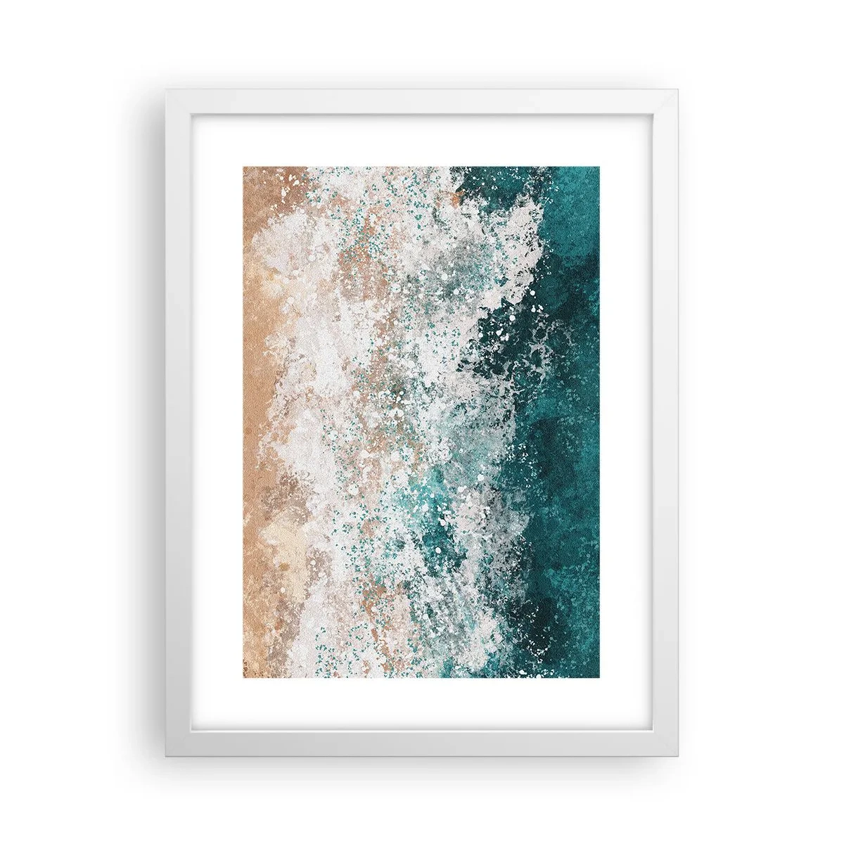 Poster in een witte lijst - Zeeverhalen - 30x40 cm