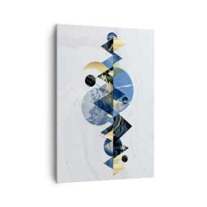 Schilderen op canvas - Geometrisch landschap - 70x100 cm