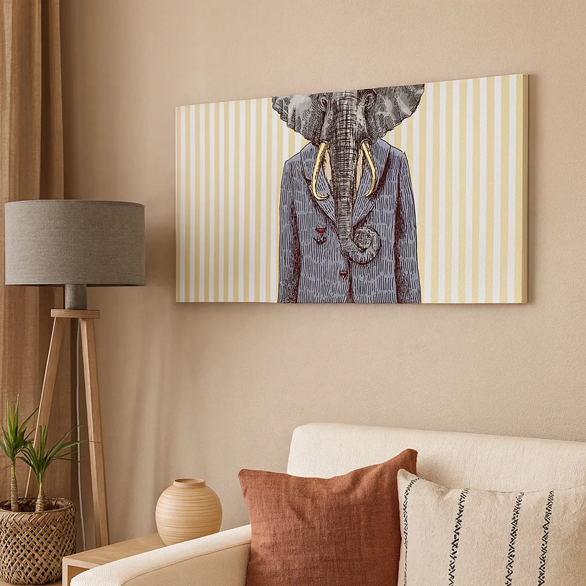 Schilderen op canvas - Elegant van nature - 30x30 cm