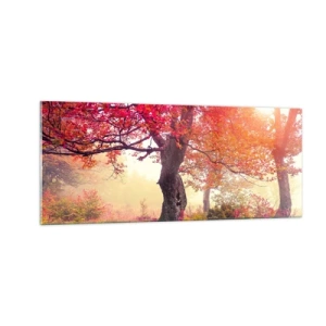 Schilderen op glas - Bloeiende razernij - 100x40 cm