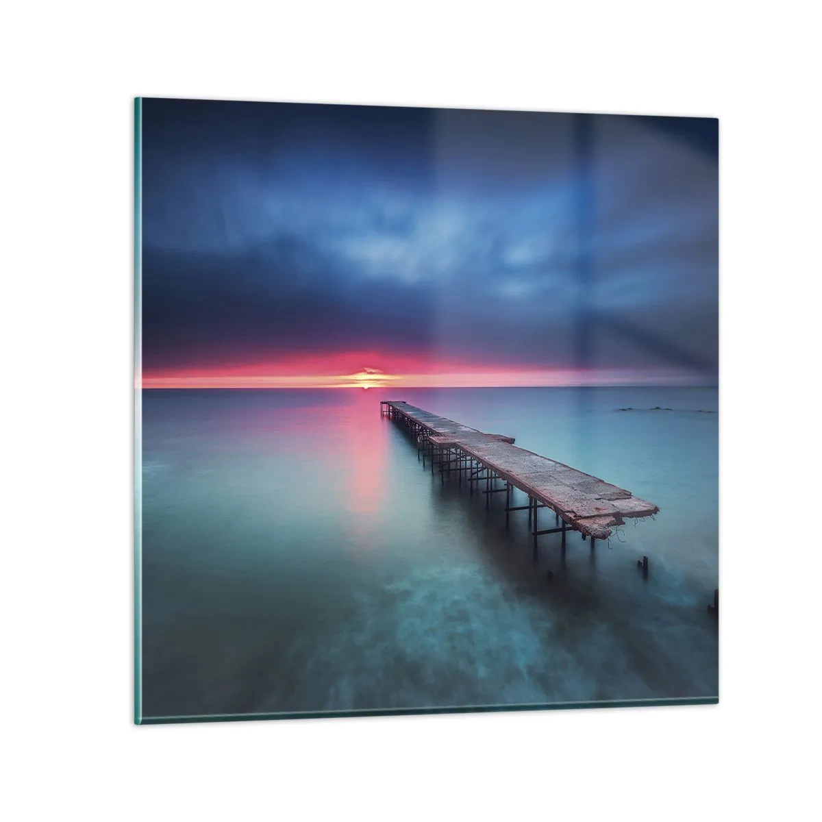 Schilderen op glas - Tussen hemel en aarde - 70x70 cm