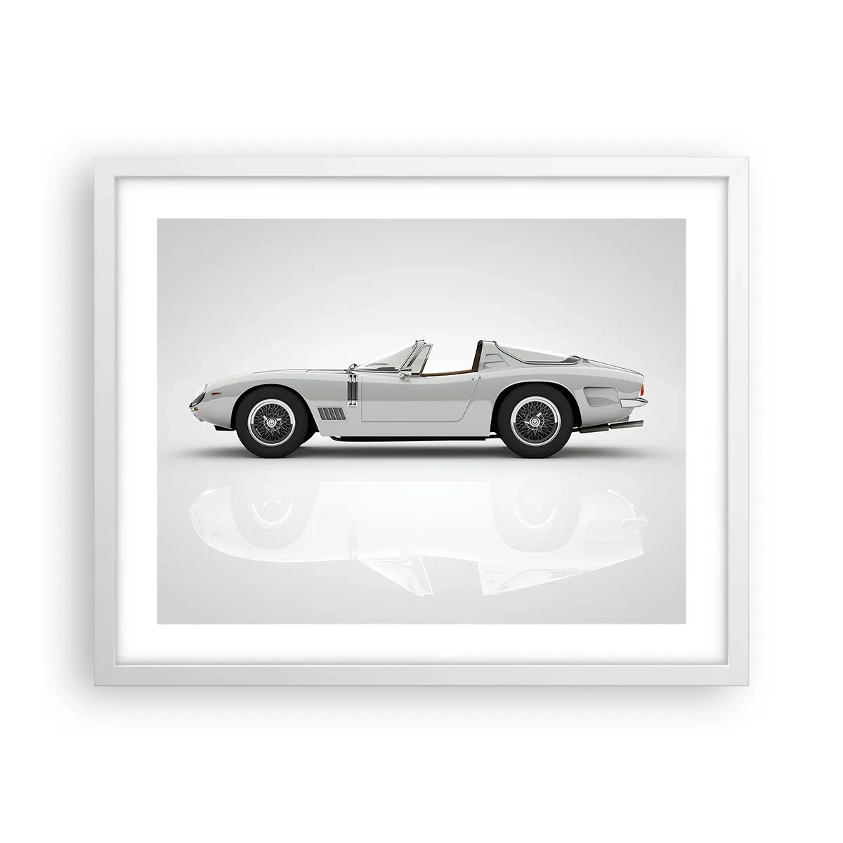 Poster in een witte lijst - Belofte van plezier - 50x40 cm