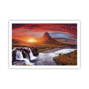 Poster - Een zicht op Midden-aarde - 91x61 cm