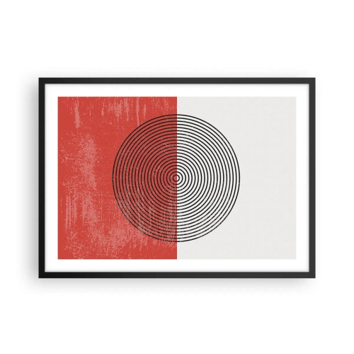 Poster in een zwarte lijst - Op de kop geslagen - 70x50 cm