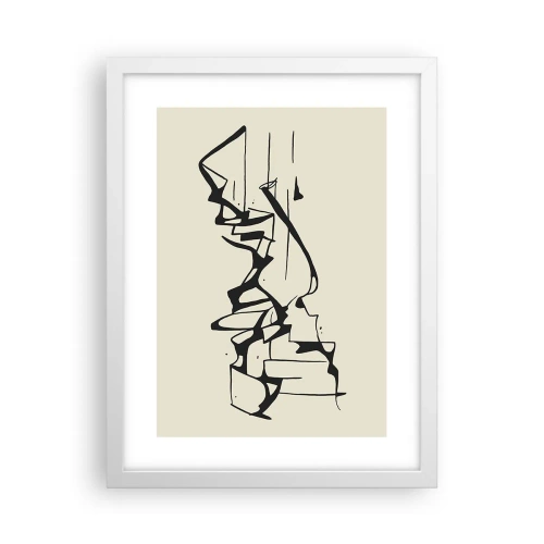 Poster in een witte lijst - Misschien een landschap - 30x40 cm