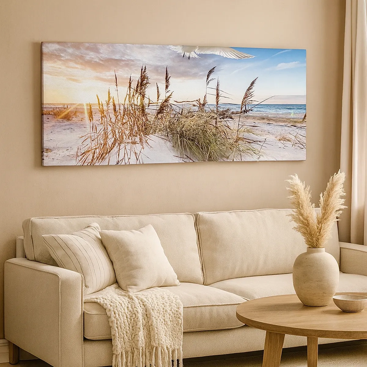 Schilderen op canvas - Wind uit zee - 30x30 cm