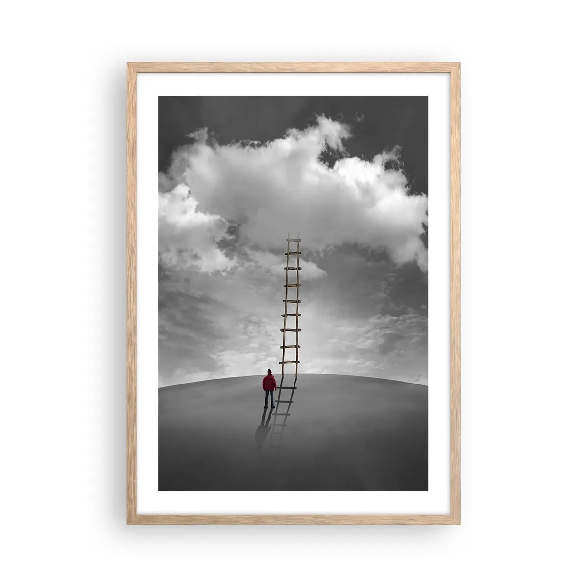 Een poster in een licht eiken lijst - Alles is mogelijk - 50x70 cm