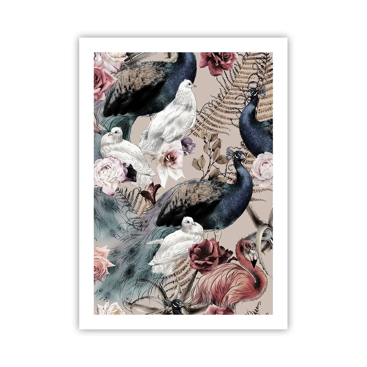 Poster - In de paleistuin - 50x70 cm