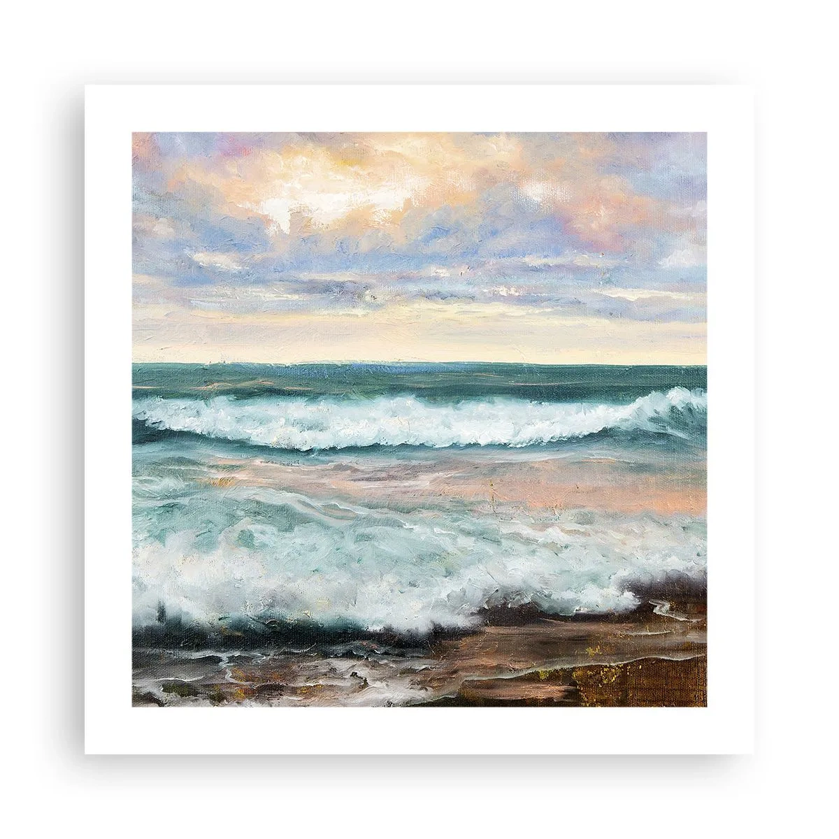 Poster - Hier maak je je ziel glad - 50x50 cm