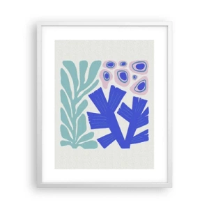 Poster in een witte lijst - Onderwater tuin - 40x50 cm