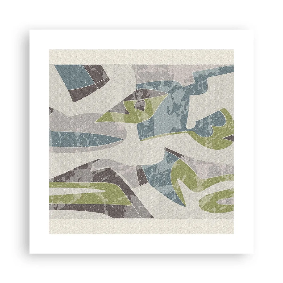 Poster - Compositie achter het glas - 40x40 cm