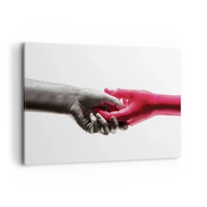 Schilderen op canvas - Samen, hoewel anders - 120x80 cm