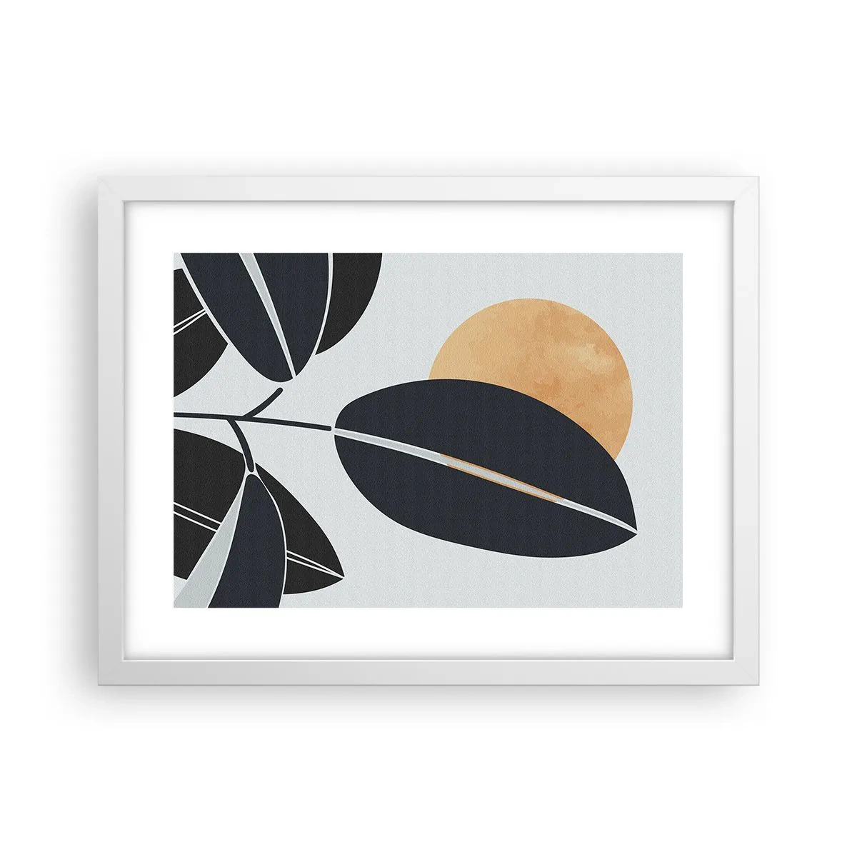 Poster in een witte lijst - Hete zomerdag - 40x30 cm