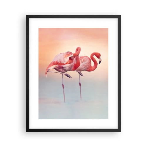 Poster in een zwarte lijst - De kleur van de ondergaande zon - 40x50 cm