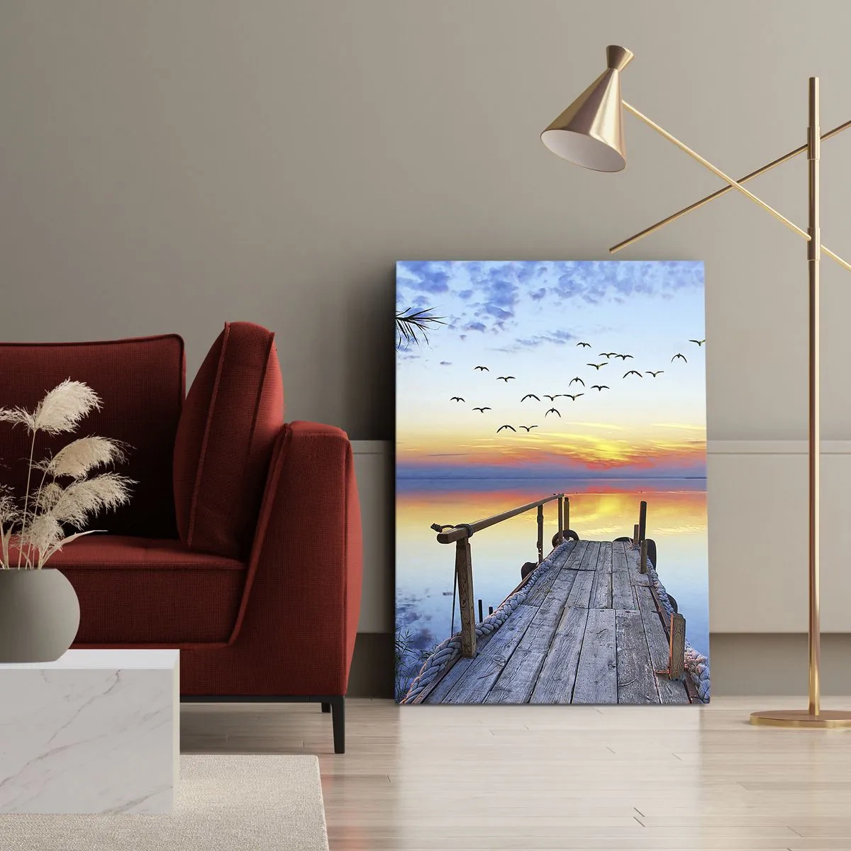 Schilderen op canvas - Het is tijd om terug te gaan... - 50x70 cm
