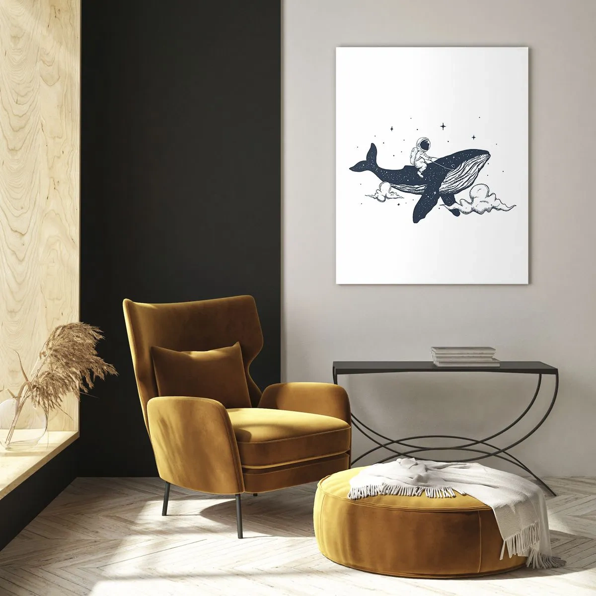 Schilderen op glas - Ruimte avontuur - 80x120 cm