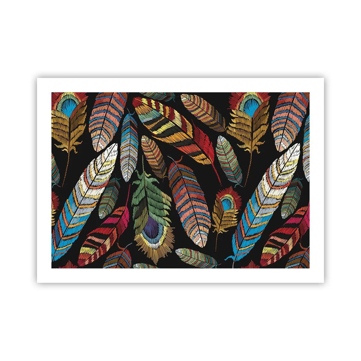 Poster - Het vogelcarnaval - 70x50 cm